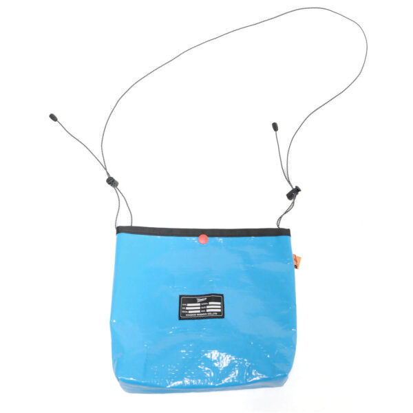 Simple Blue Small Unisex Water Resistant Travel Bag + Crossbody - Image 3